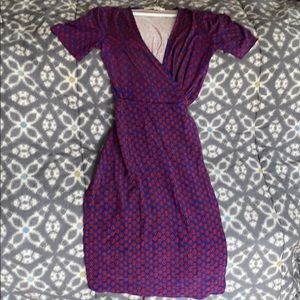 NWOT short sleeve wrap dress